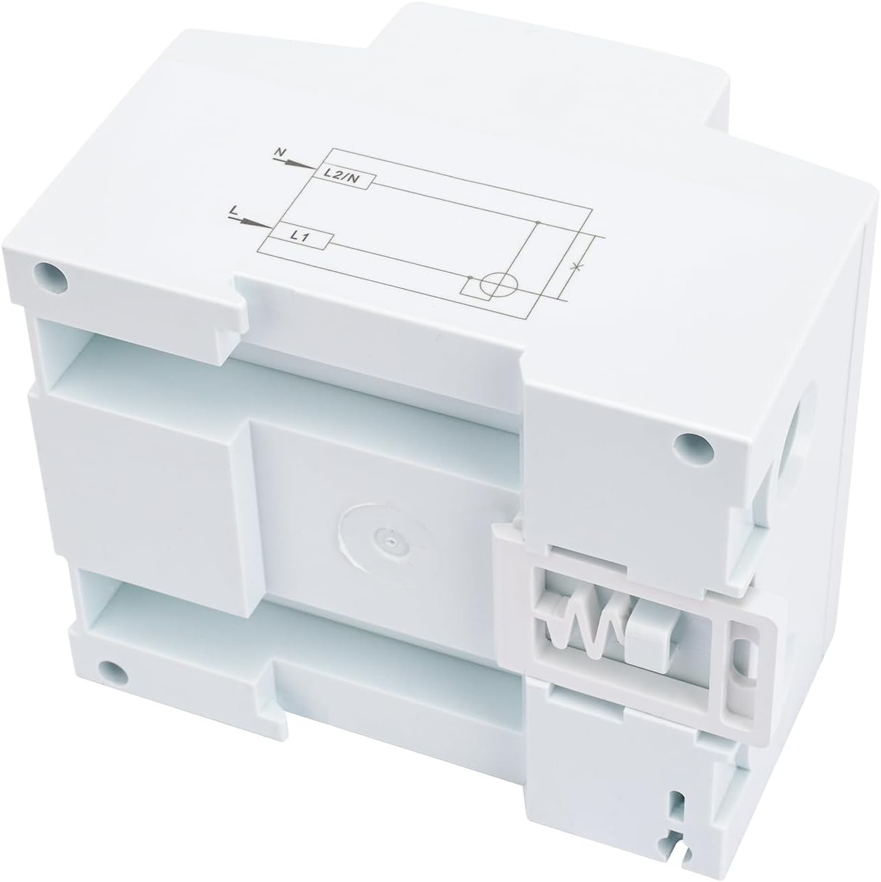 Baomain DDS238-4 DIN Rail Single Phase Kilowatt Hour kwh Meter White