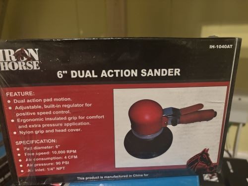 Iron Horse IH-1040AT 6" Dual Action Sander, New in Box