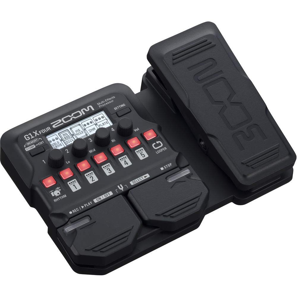 Zoom G1X Four Guitar Effects Processor (Built-In Expression Pedal) with...