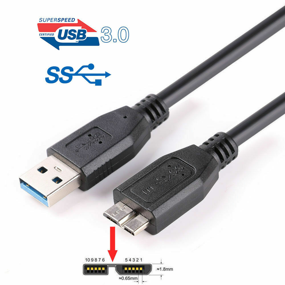 USB 3.0 Cable Western Digital WD My Book Essential 4TB External Hard Drive Black