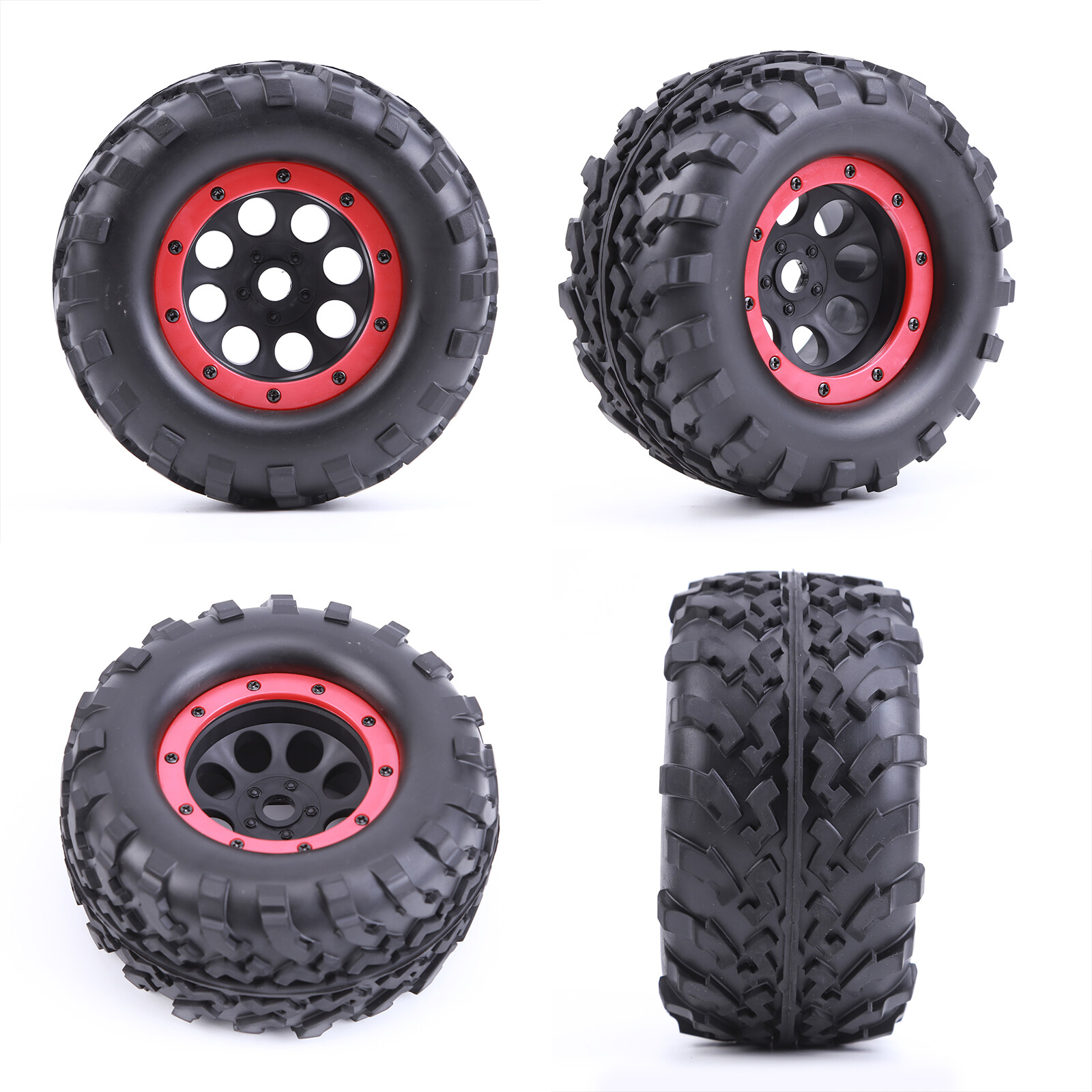 155mm 1/8 Monster Truck RC Tire Beadlock Wheel Rim for TRAXXAS E-Revo HPI Savage