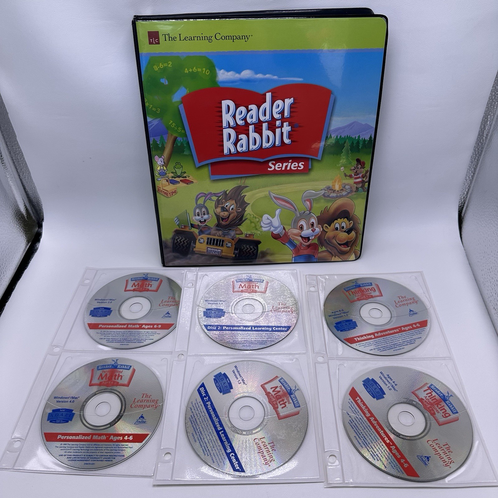 Reader Rabbit's Math Ages 4-6 & 6-9 PC Game PreK-3rd Grade School Edition