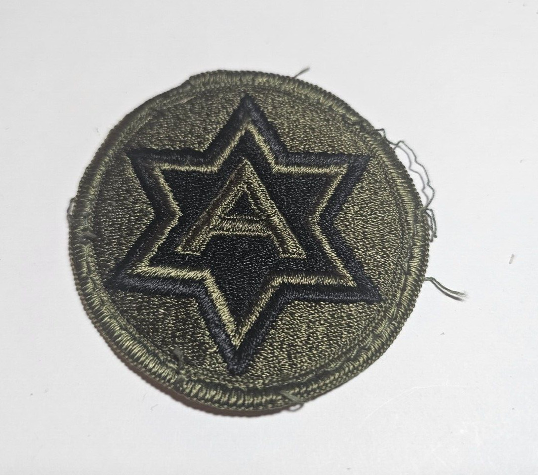 U.S. 6th ARMY PATCH SIXTH SHOULDER INSIGNIA SUBDUED OD UNITED STATES BADGE