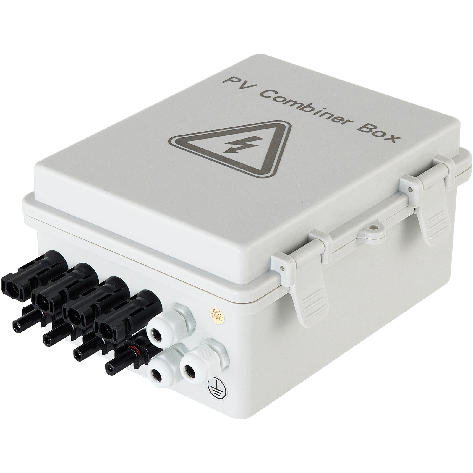 Uimoso Solar PV Combiner Box 4 String 15A for Solar Panel System, ABS Case, IP65