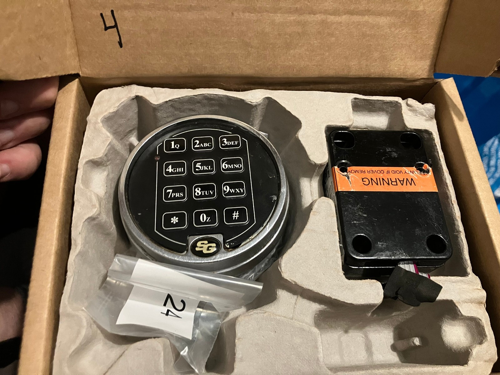 S&G 6120 Sargent and Greenleaf Electronic Keypad & Lock Kit USED TESTED ...