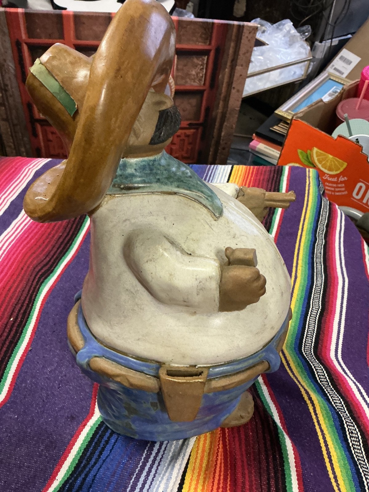 RARE Rodo Padilla bandits sculpture tequila bottle ( empty)