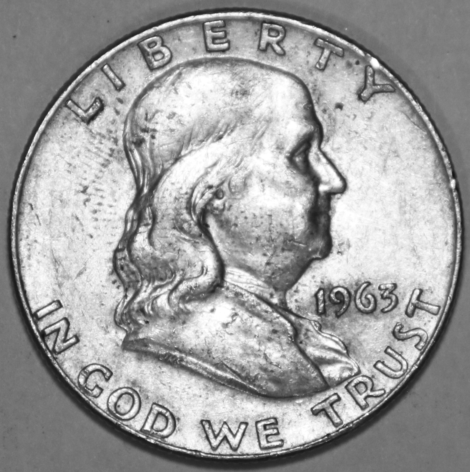 1963-D FRANKLIN HALF DOLLAR - Very Fine - #4929EB