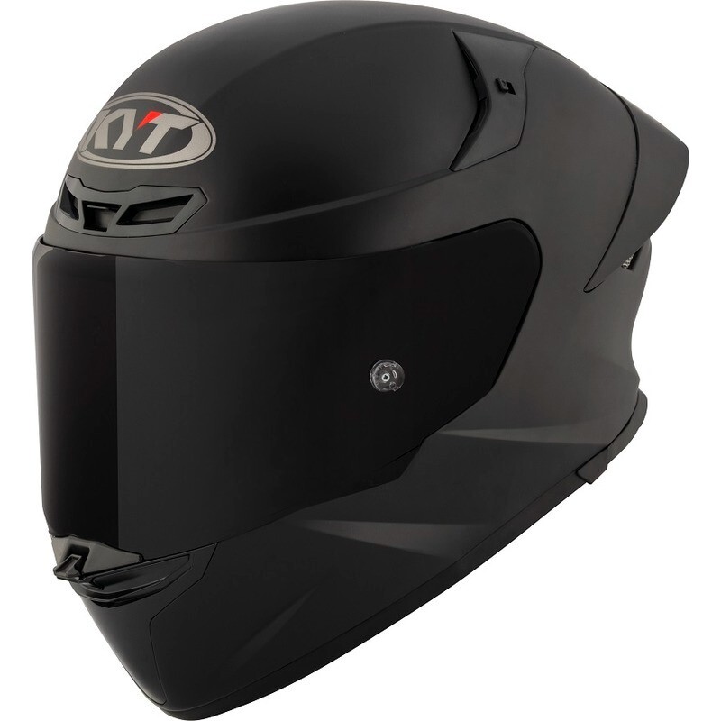 KYT TT-REVO PLAIN MATT BLACK SOLID FULL FACE ROAD MOTORCYCLE HELMET ALL SIZES