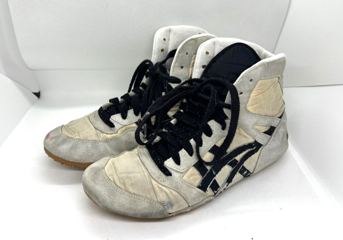 Asics TWR325 Boxing Wrestling Shoes White Black US10.5 (27.5cm) Black Laces