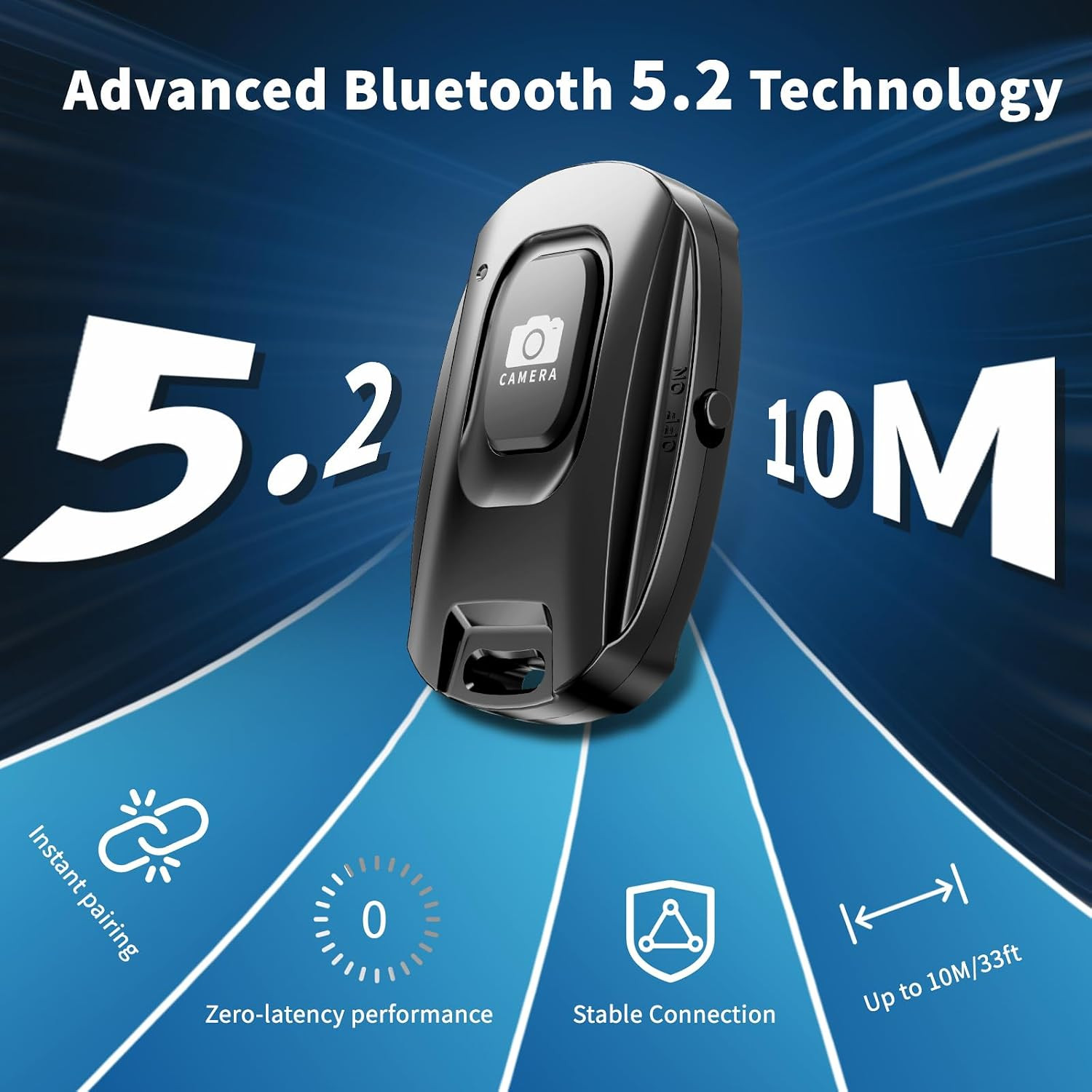 2 Pack Rechargeable Wireless Camera Remote Shutter for Iphone