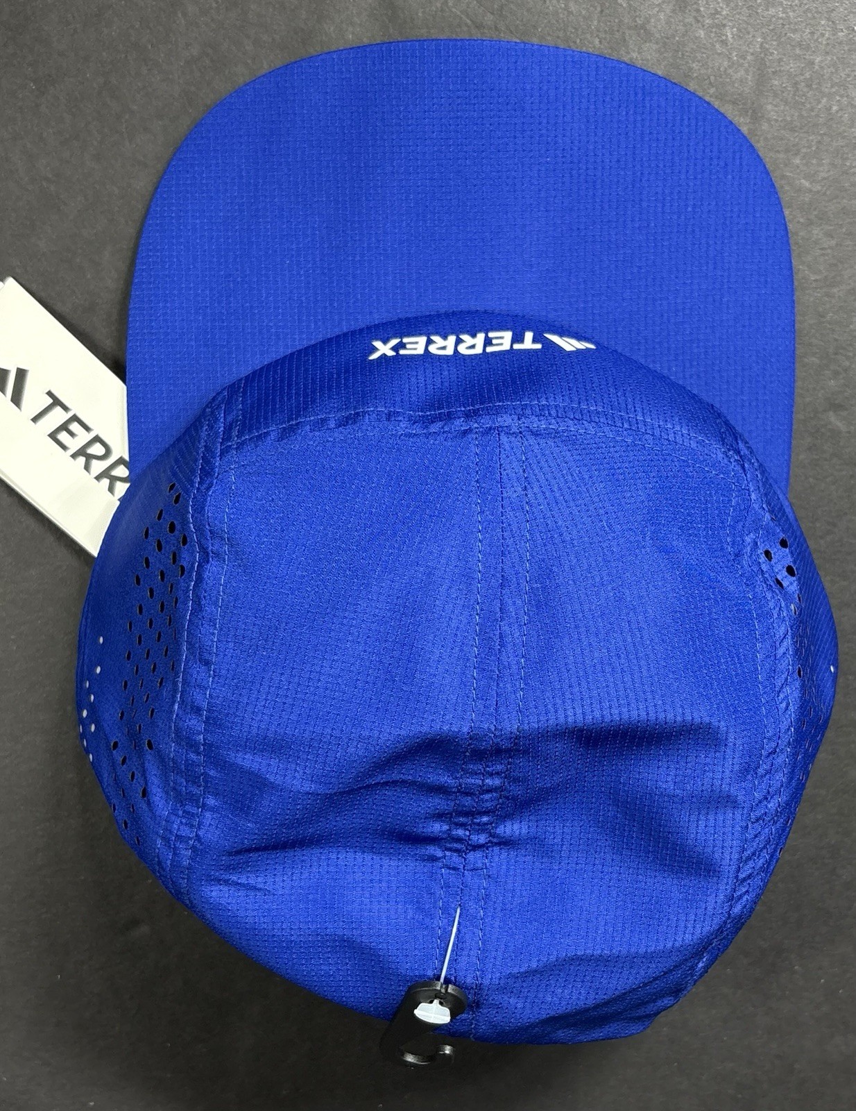 Adidas Terrex Climacool 5 Panel Strapback Hat Cap Sol Solid Blue OSFA NWT JD3413