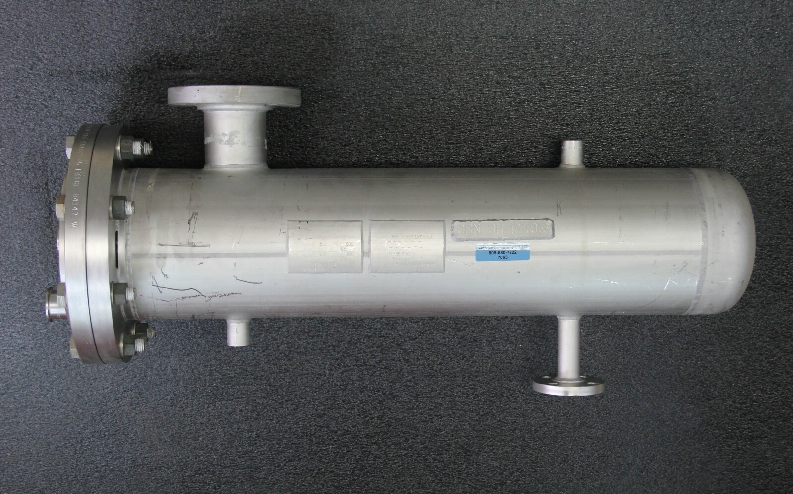 Allegheny Bradford Corp. Heat Exchanger 150 PSI -20 at 300ºF 19 sq ft USED 7065
