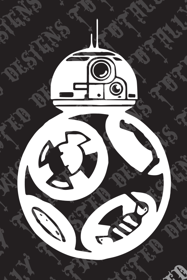Star Wars BB8 car truck vinyl decal sticker force awakens kylo droid jedi BB-8