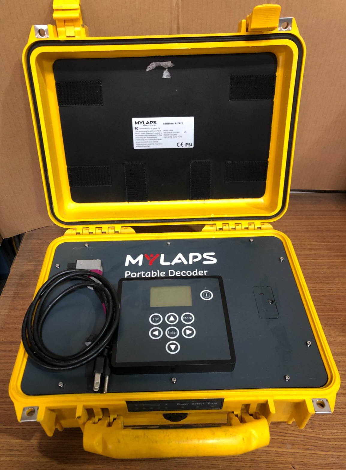 Mylaps Apex A27472 Portable Decoder - Untested