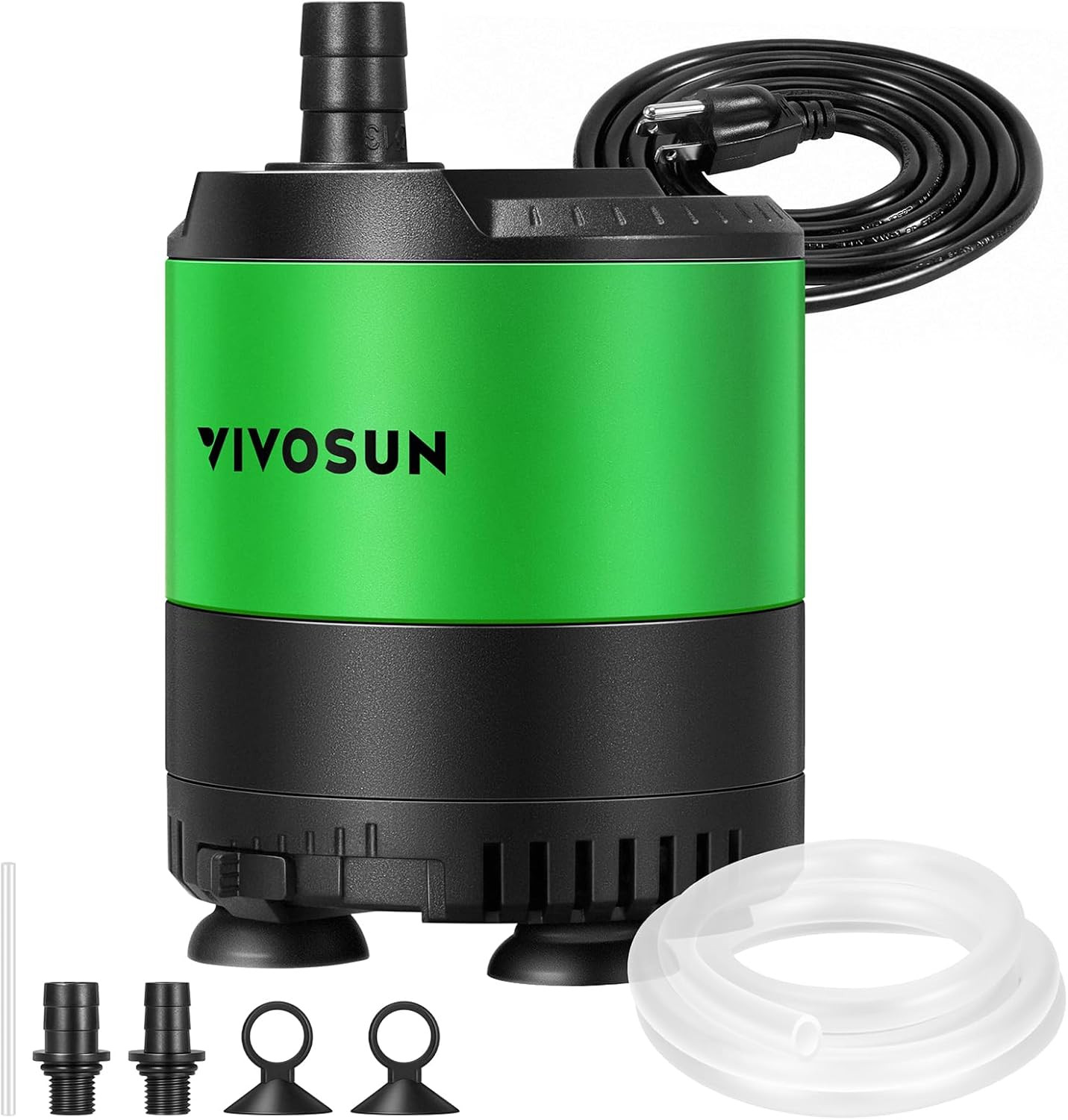 400 GPH 20W Submersible Water Pump, with Adjustable Water Flow, 4.9 Ft Tubing, A