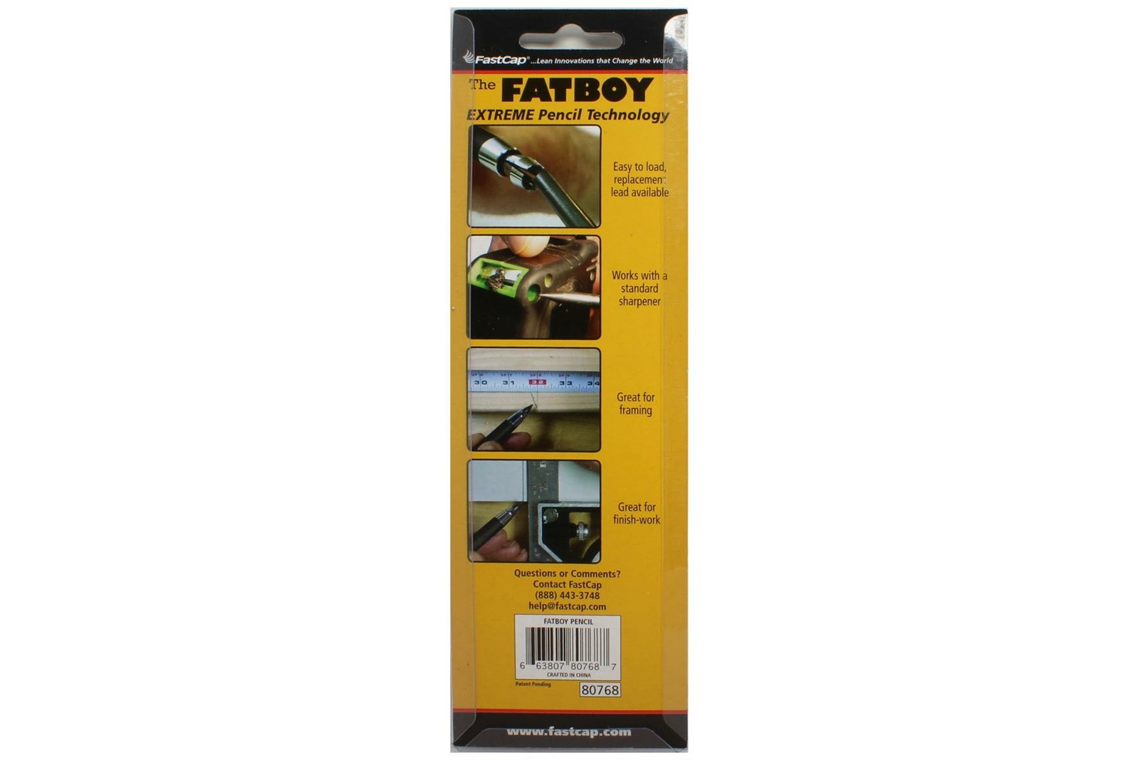 FastCap FatBoy Pencil Set for marking multiple material including wood