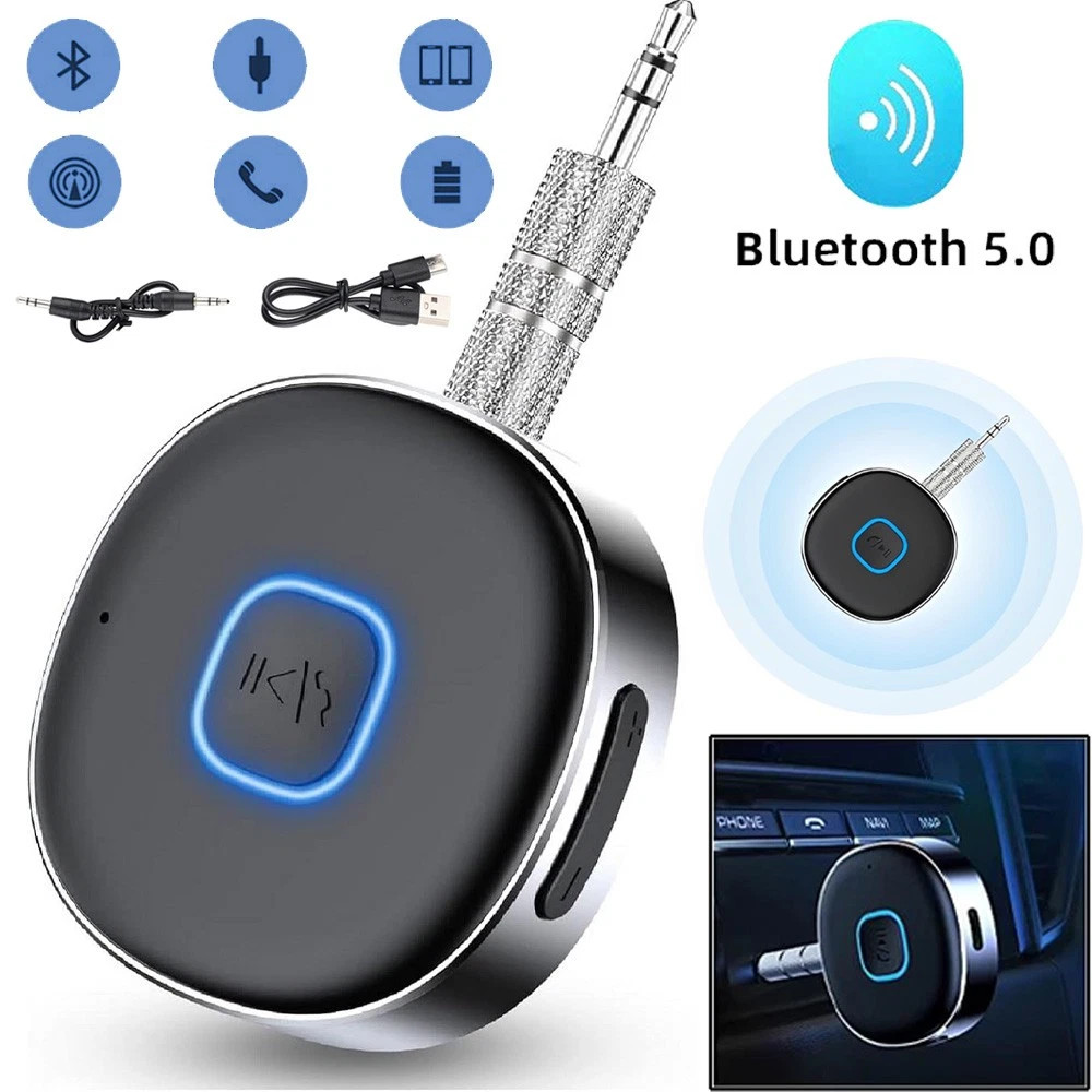 Wireless Bluetooth Receiver 3.5mm AUX Audio Stereo Music Home Car Adapter Kit