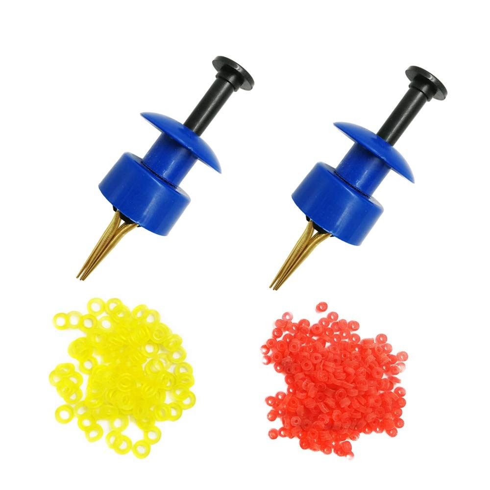 2X Pellet Bander Tool Micro Bait Bands Banding Match Coarse Small, Blue