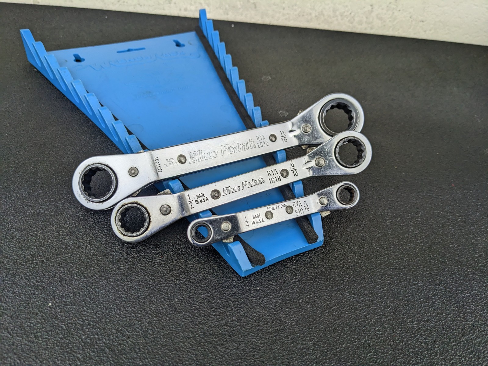 #bo765 Blue-Point Offset Ratcheting Box Wrench Set 3 of 5 from RBYA605 Set