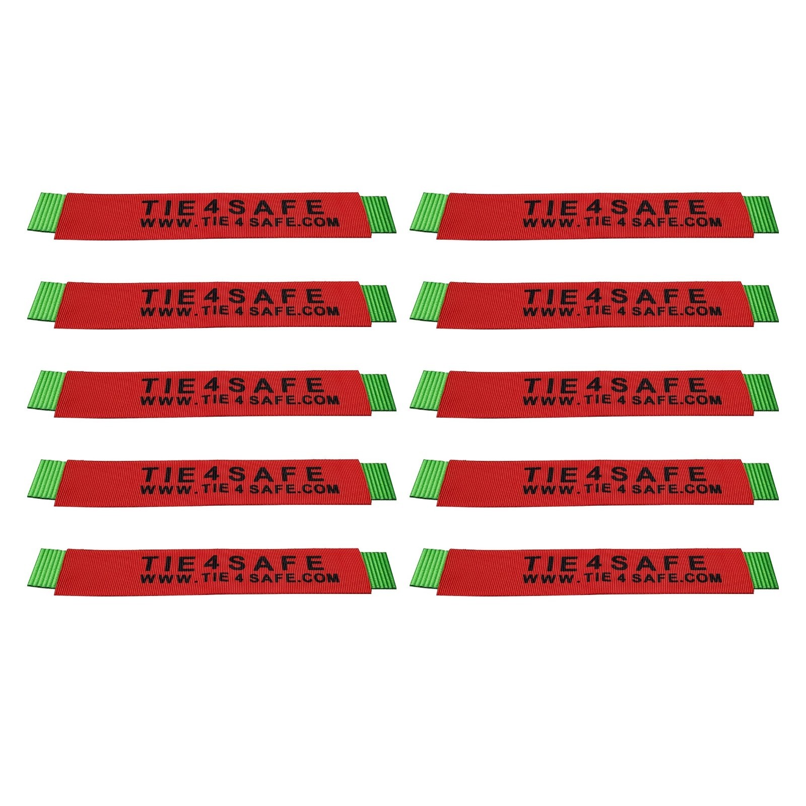 10 Pack 12" Sliding Sleeve Webbing Web Protector for 2" Ratchet Tie Down Strap