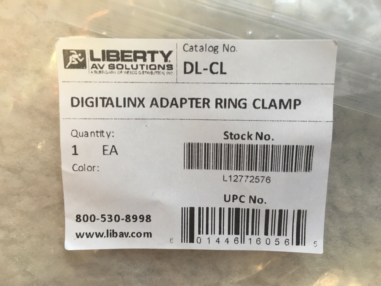 New Liberty AV Solutions DL-CL Digitalinx Adapter Ring Clamp