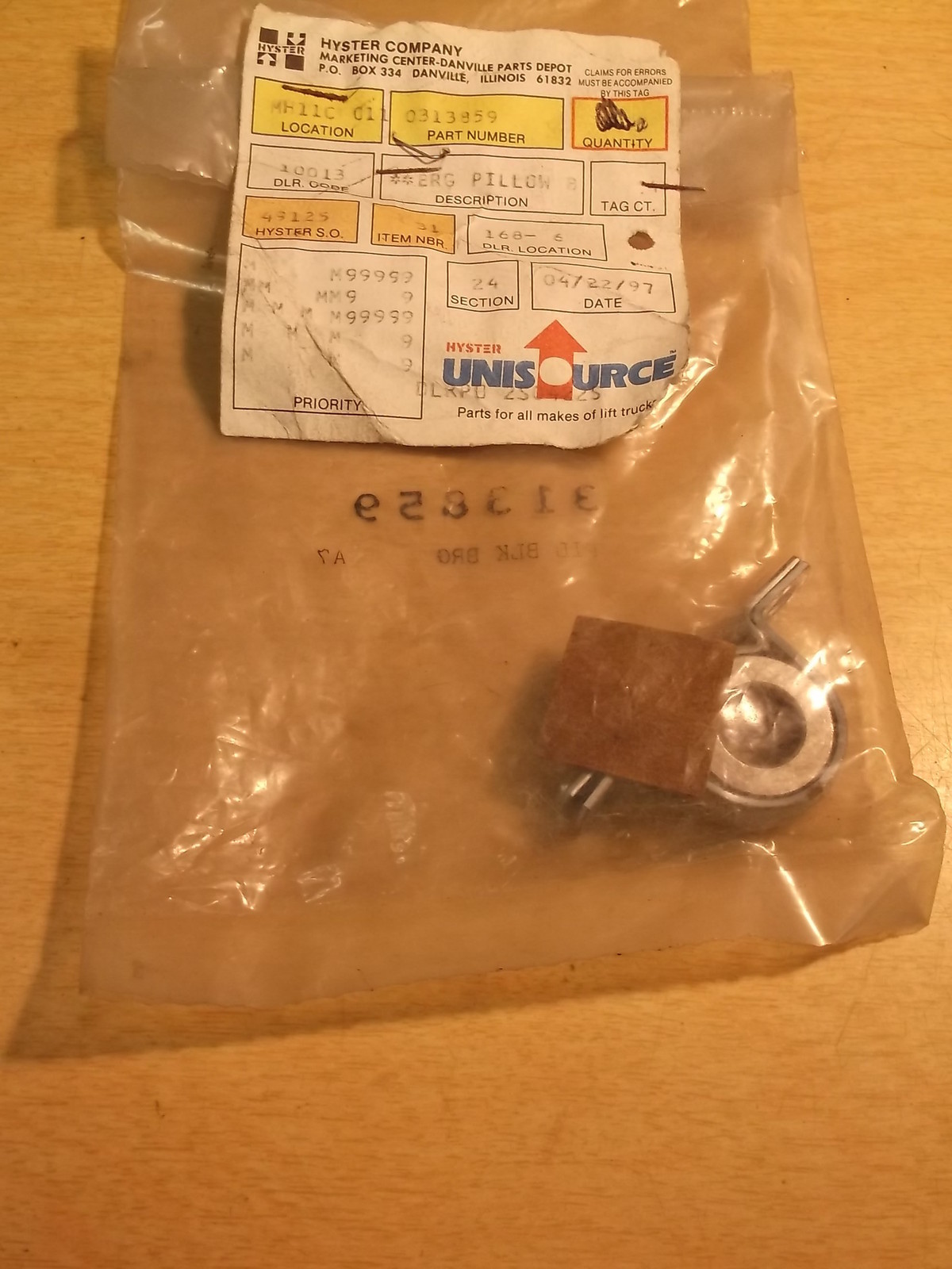 NEW Forklift Lift Truck Hyster 313859 Pillow Block Bearing *FREE SHIPPING*