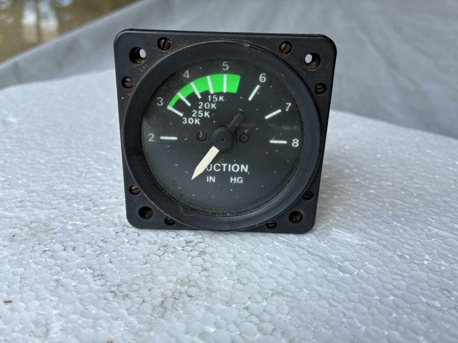 VACUUM SUCTION GAUGE P/N: C668540-0102 CESSNA SUPERIOR LABS PN SL1001-005-1