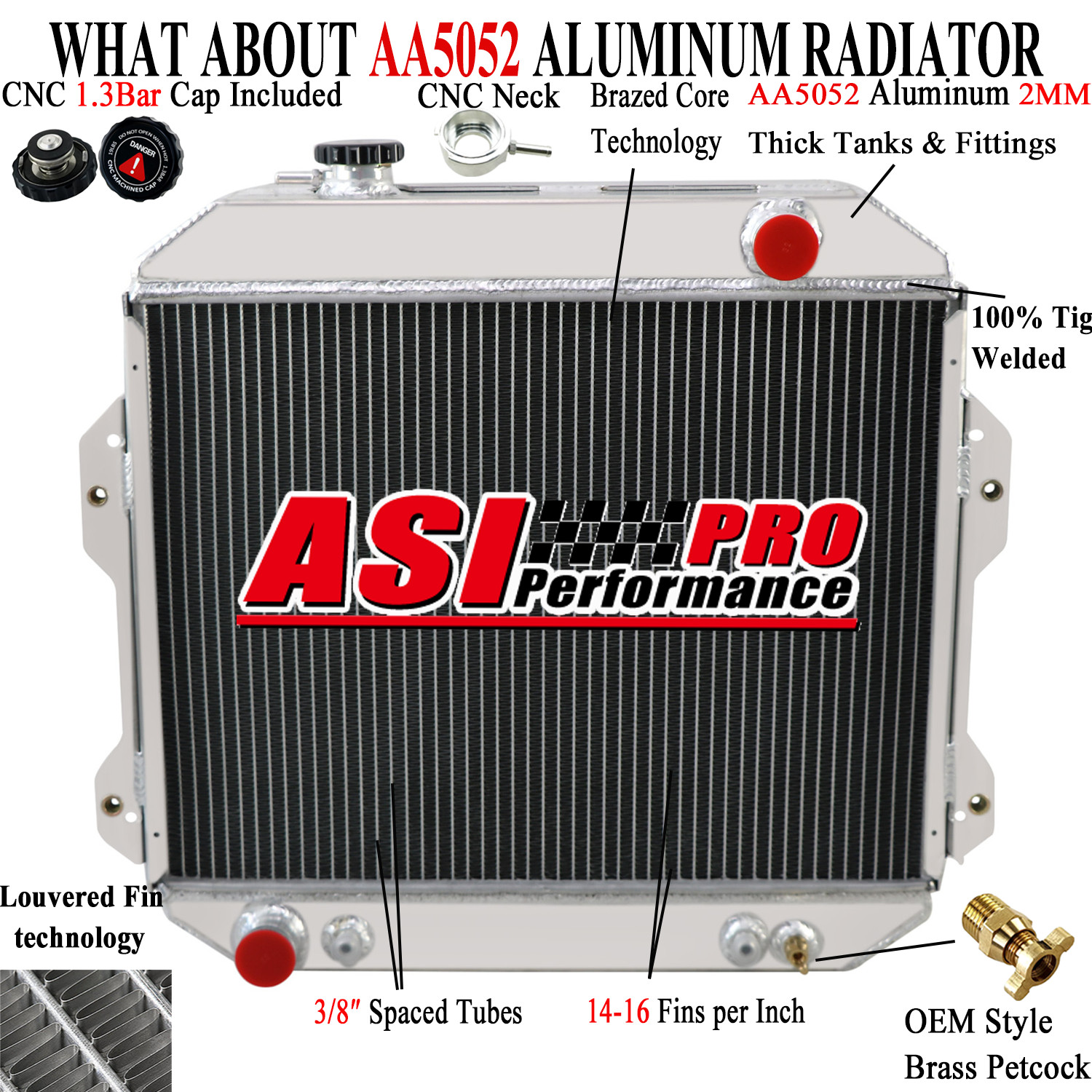 214606G000/214606G102 Aftermarket Aluminum Radiator Fits Nissan Forklift/