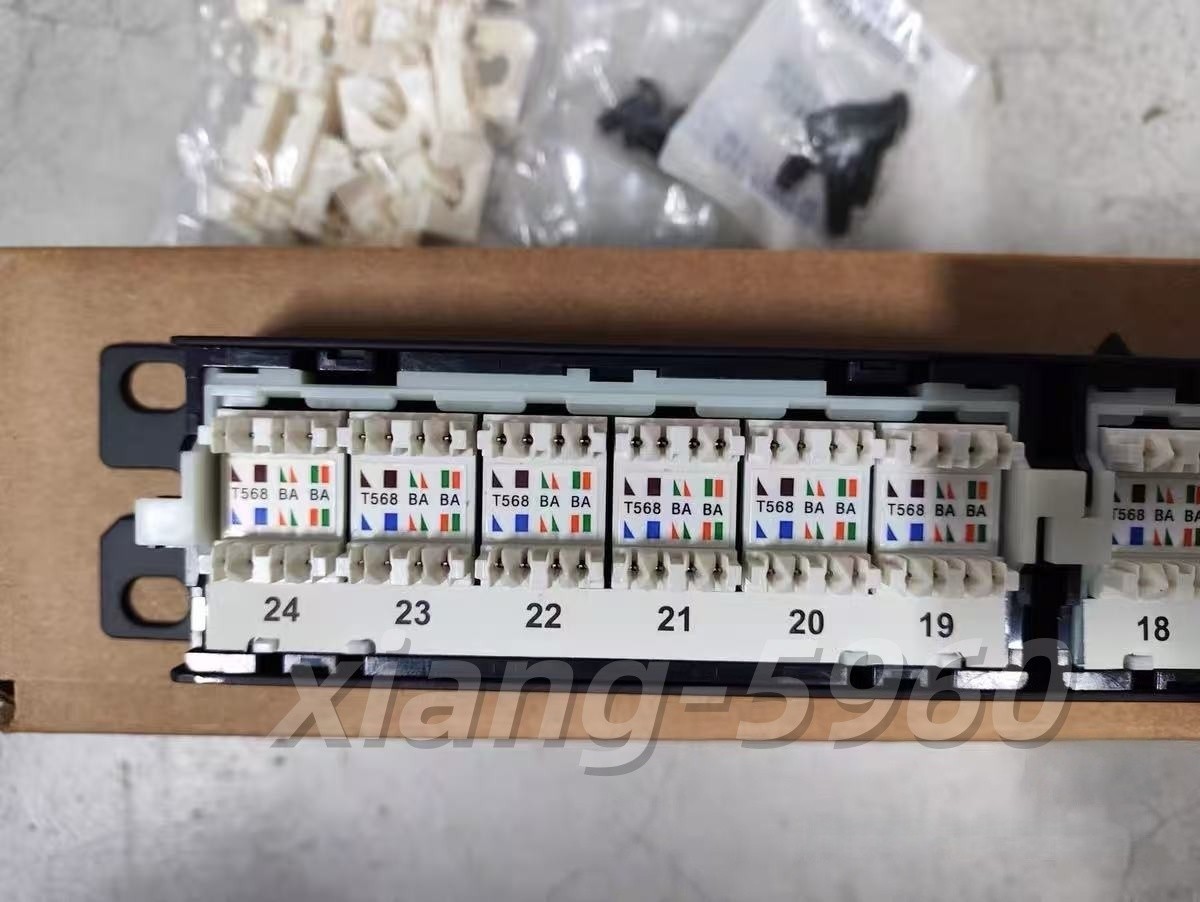 Panduit NK5EPPG24 Punchdown Patch Panel Category 5E, Flat, 24 Port, 1RU