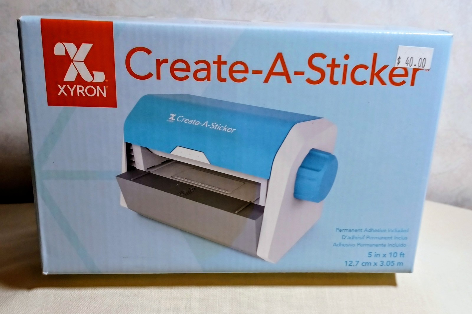 Xyron Create-a-Sticker, 5" Sticker and Label Maker, Cards, Scrapbooking NEW