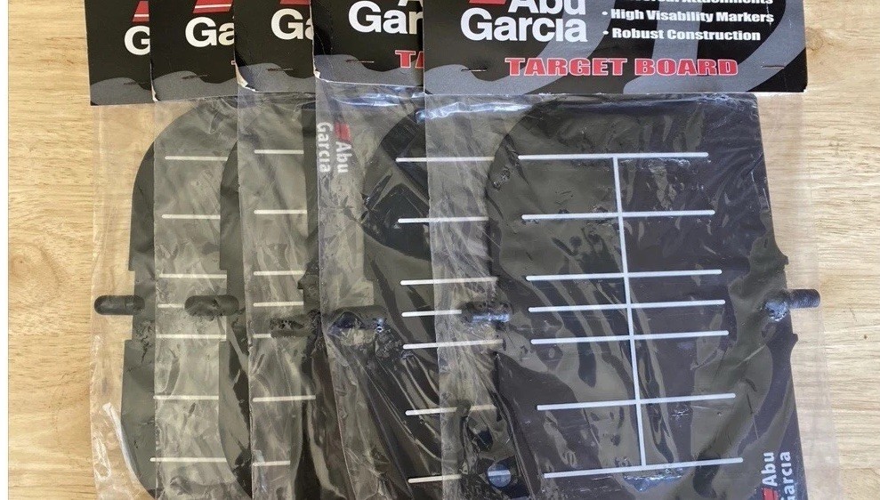 Set Of 5 Abu Garcia Target Board Fishing New Sealed