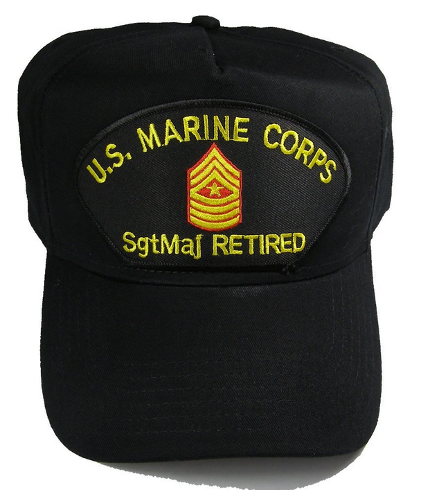 USMC MARINE CORPS SGTMAJ SERGEANT MAJOR E9 RETIRED HAT NCO NON COMMISSIONED