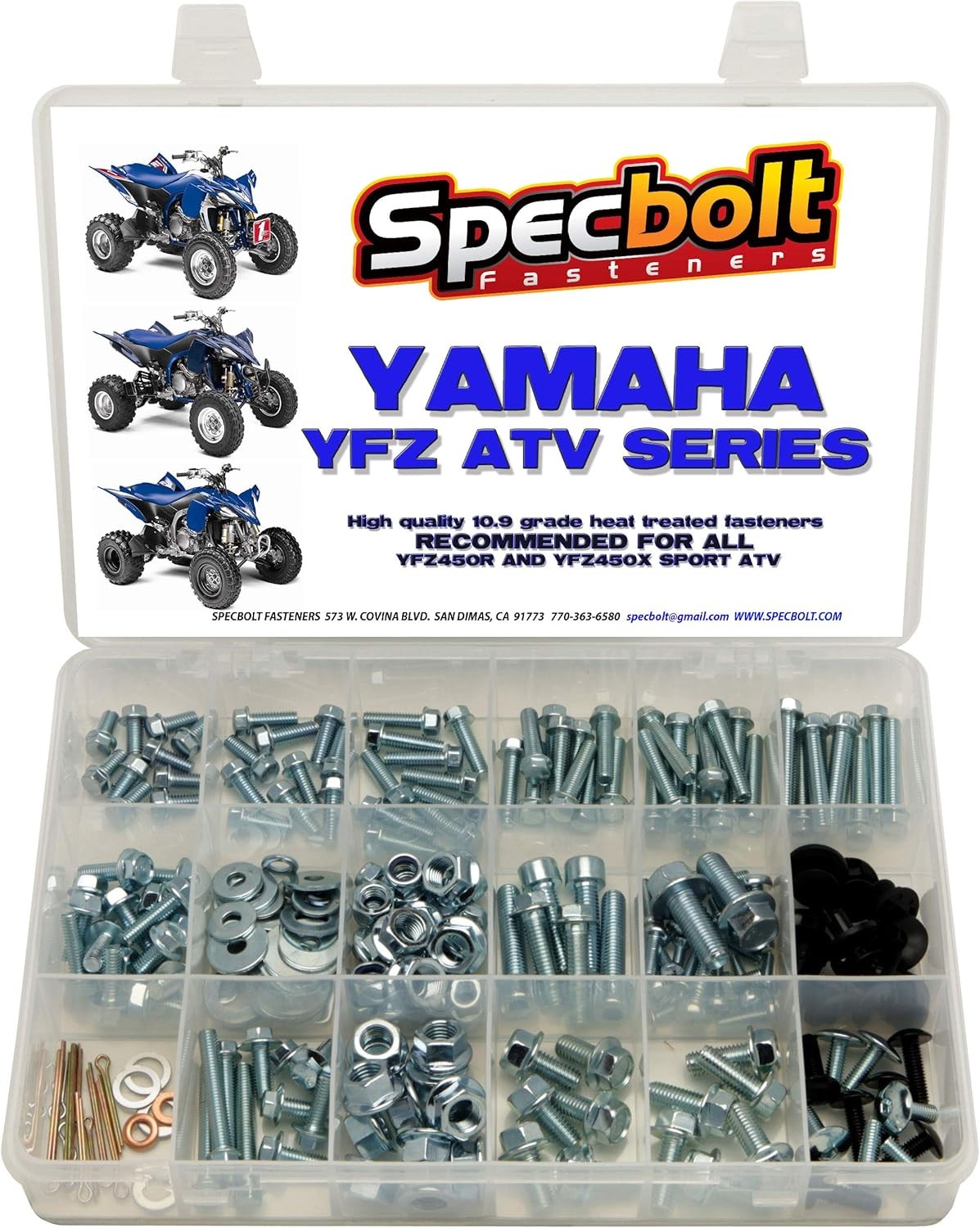 250pc Premier-Pack Bolt Kit: Yamaha - YFZ 450 YFZ450 ATV for Maintenance