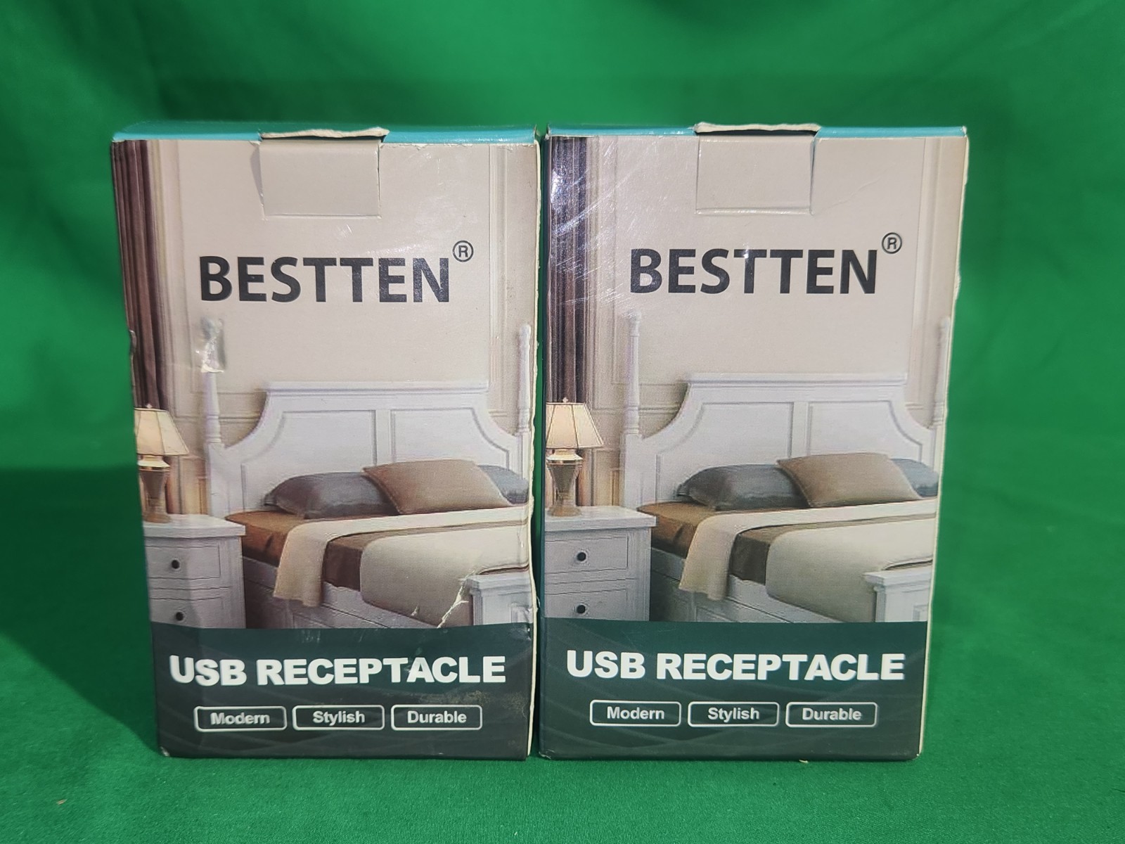 BESTTEN USB Receptacle Outlet, 4.2A/21W High-Speed 4 Port USB Wall Charging NIB