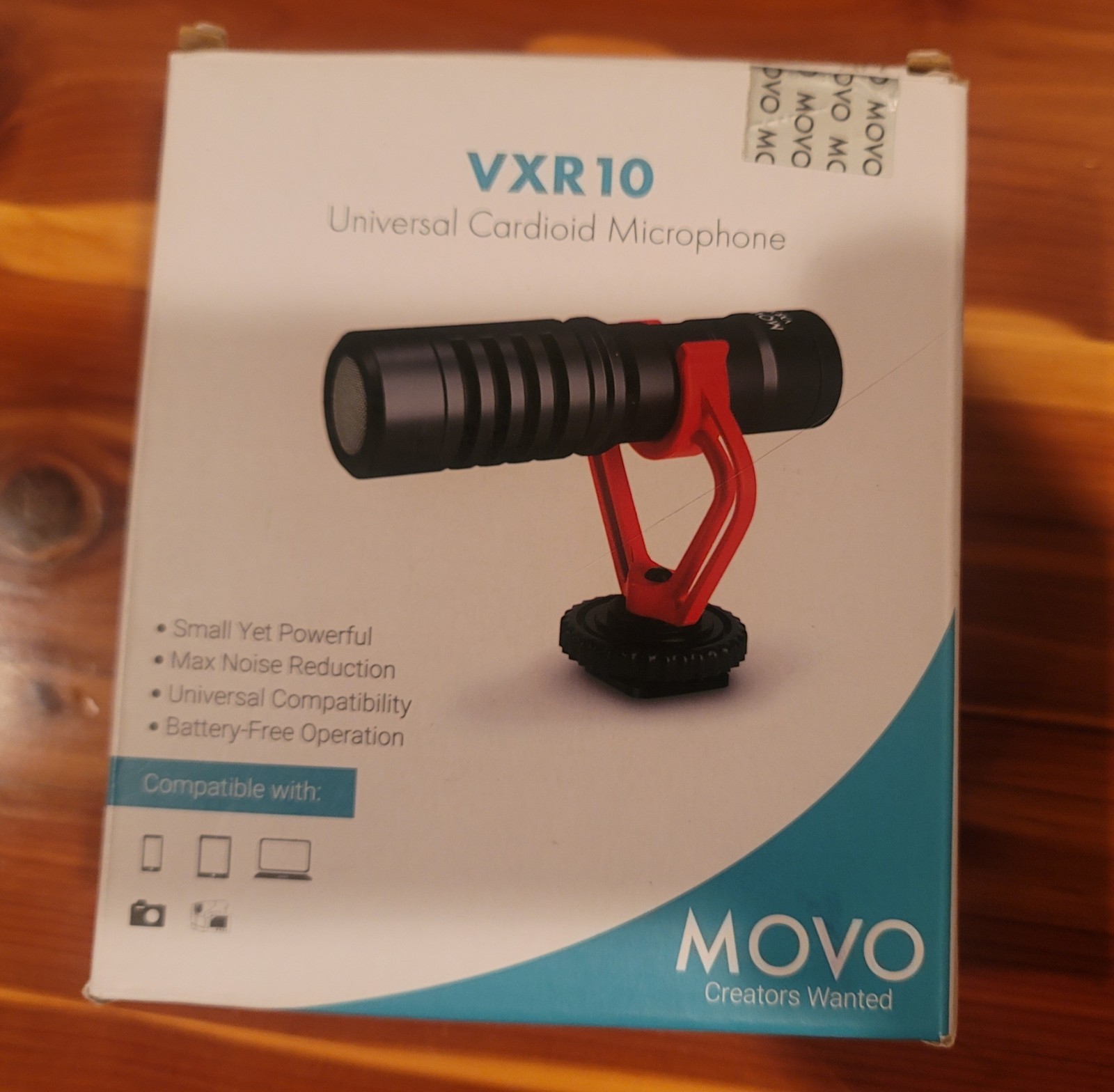 Movo VXR10 Universal Cardioid Condenser Video Microphone with Shock Mount
