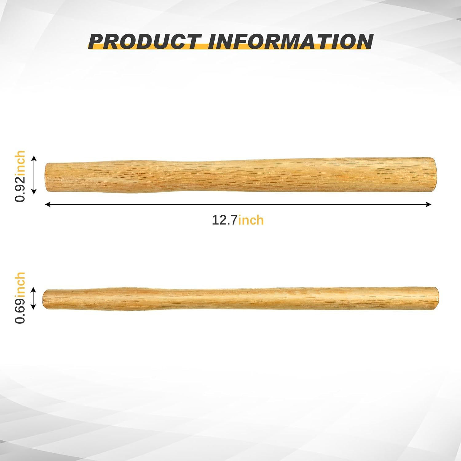 3 Pack Sledge Hammer Handle Replacement, 12.7 Inch Small Sledge Hammer