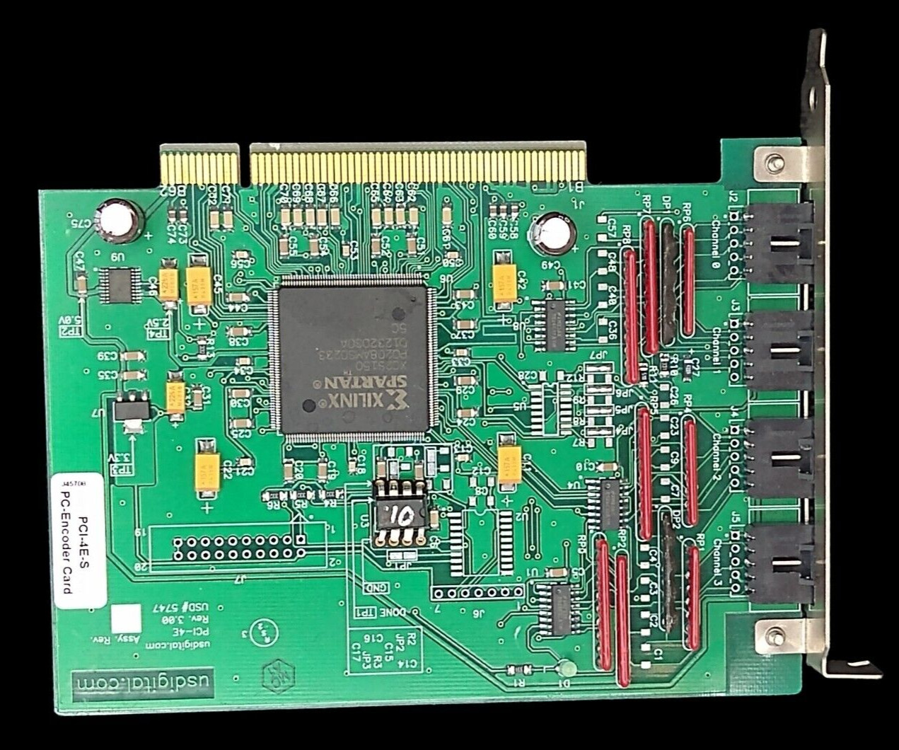 US Digital PCI-4E-S PC-Encoder PCI Interface Card Single Ended TTL Inputs