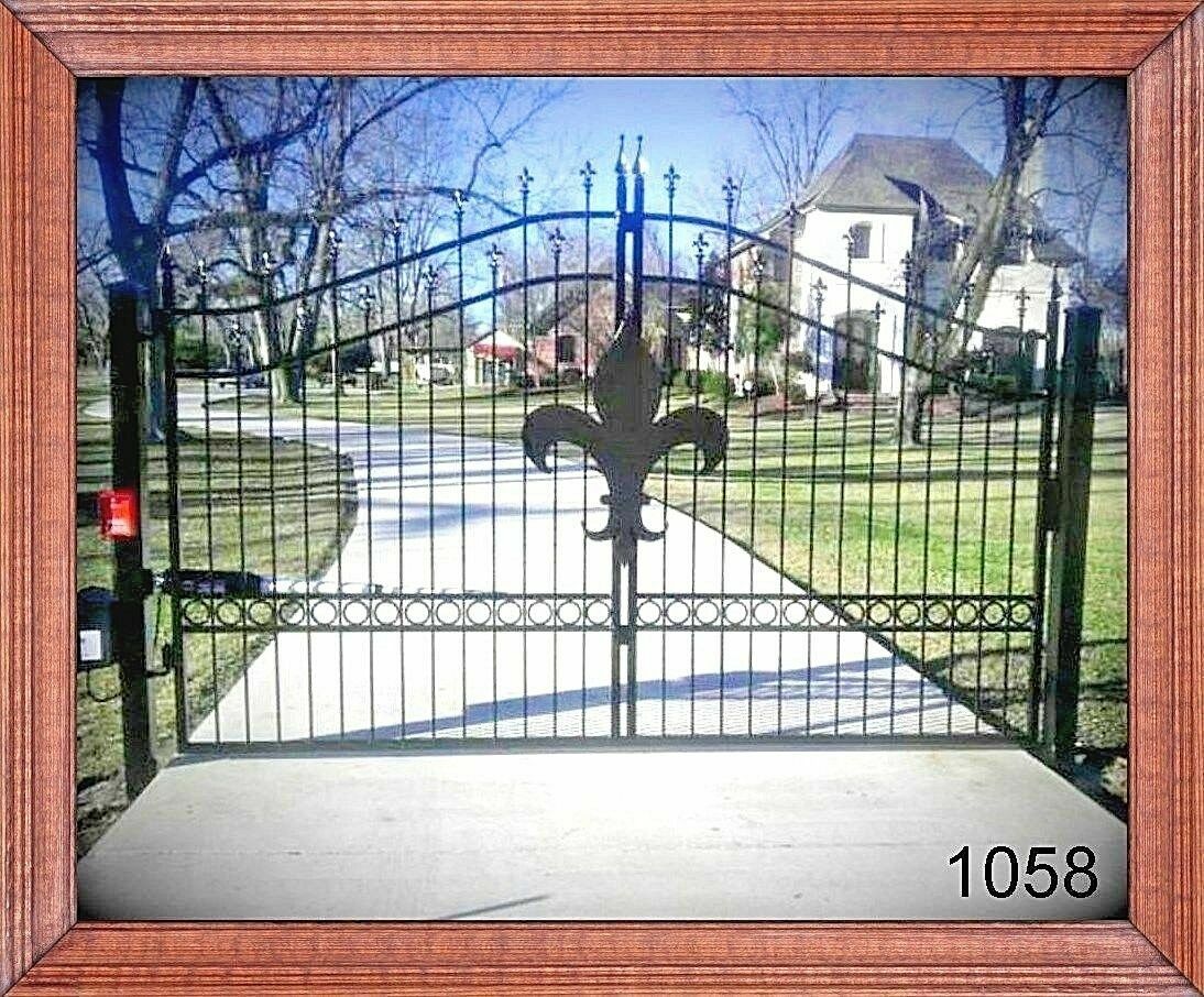 On Sale! 1058* Wrought Iron Style Steel Metal Driveway Gate 12' WD Home Security
