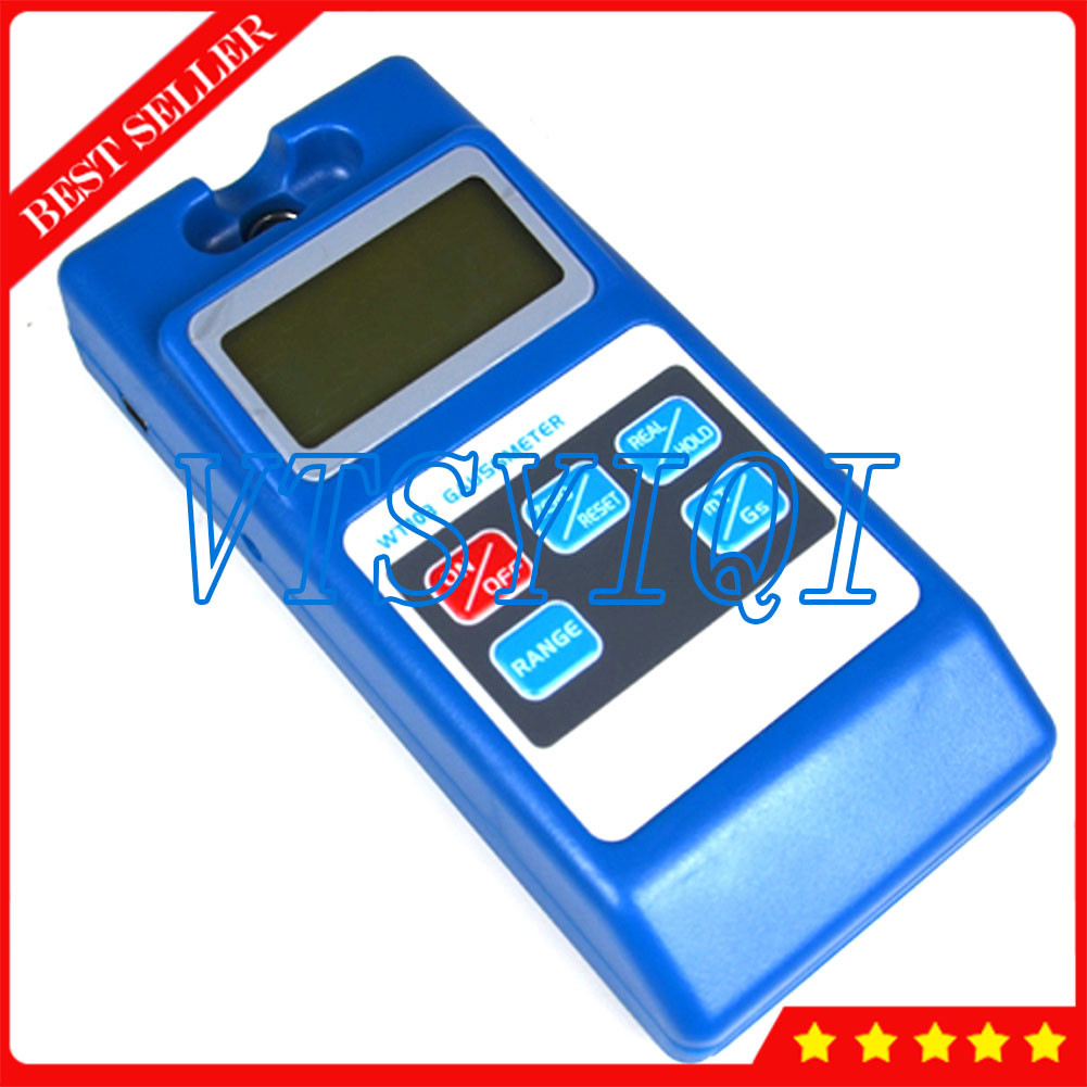 DC Surface Magnetic Field Tester Tesla Meter Gaussmeter mT Gs Display