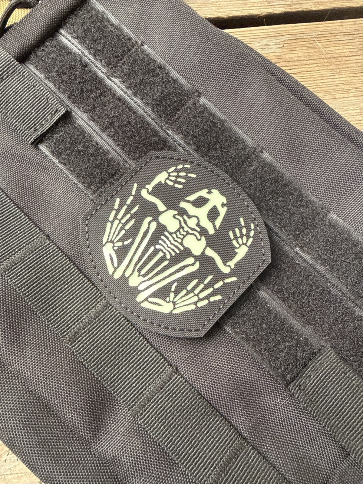 Frog Skull DEVGRU US Navy Seal Frogman IR Reflective Glow Hook Loop Patch