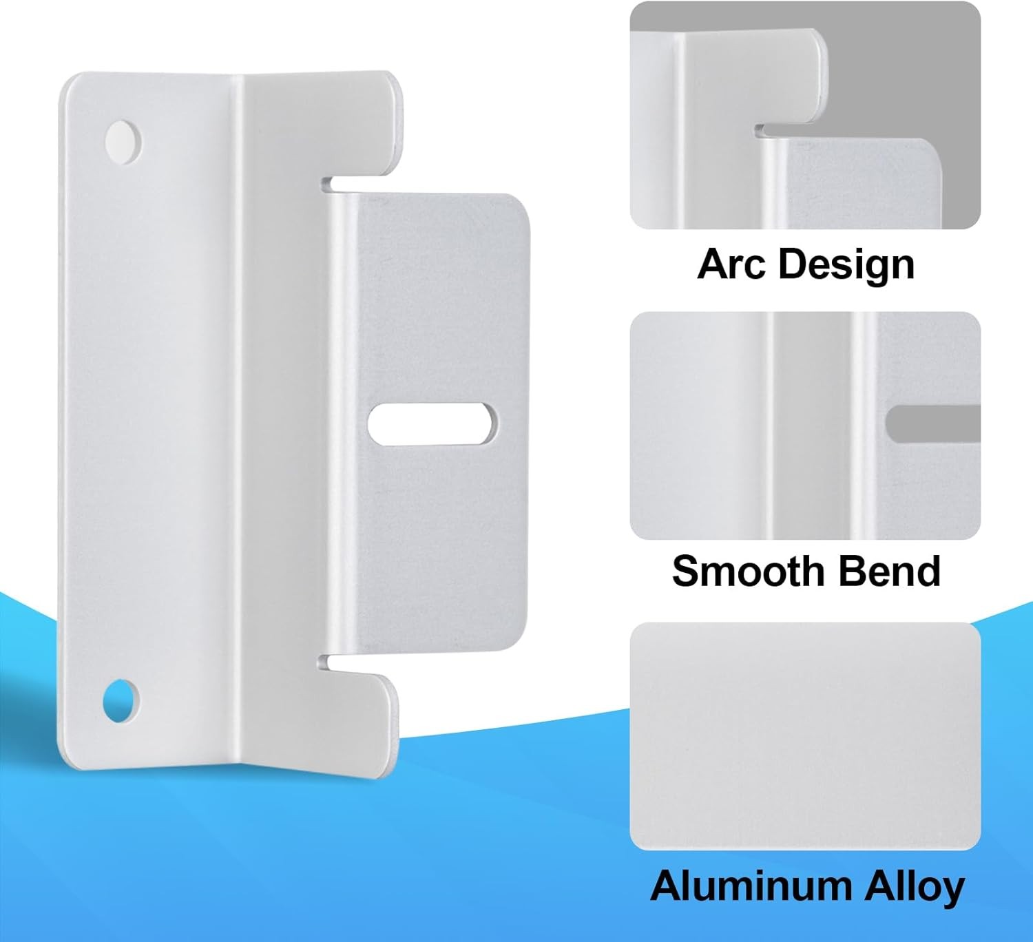 ECO-WORTHY 16 Units Solar Panel Mounting Brackets,Z 4 Pack Z Bracket, silvery