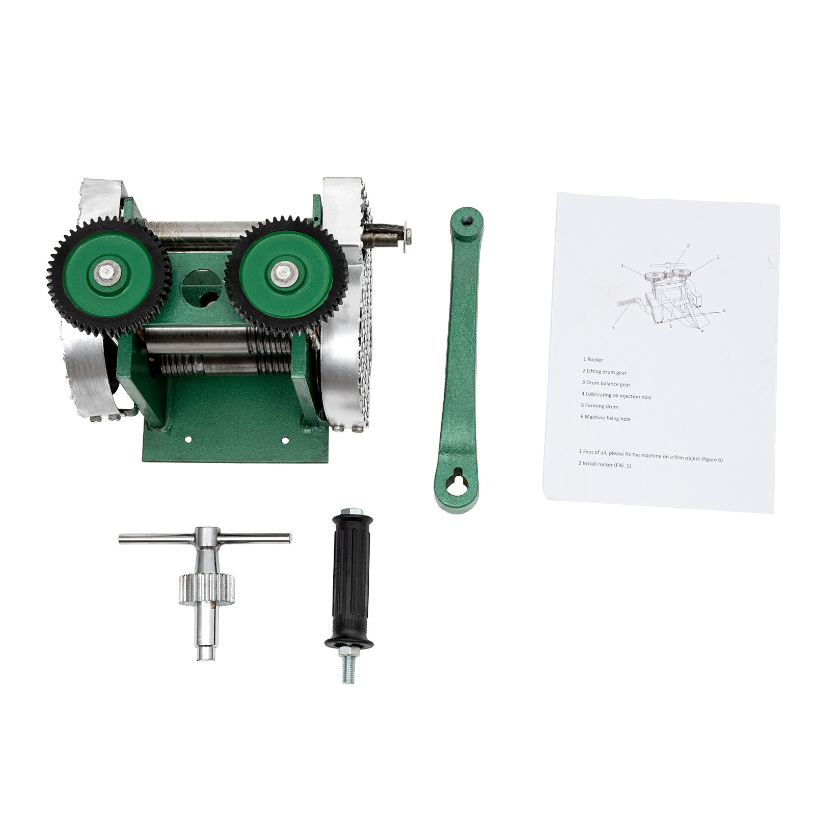 Rolling Mill Machine Rollers Metal Wire Flat Jewelry Tool Manual Combination USA