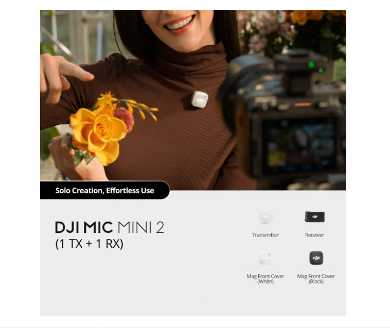 DJI Mic Mini 2 Microphone (1 TX + 1 RX)