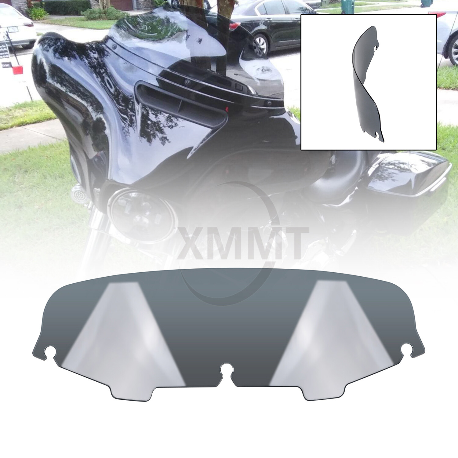 5" Smoke Fairing Windshield Windscreen Fit For Harley Electra Glide 1996-2013