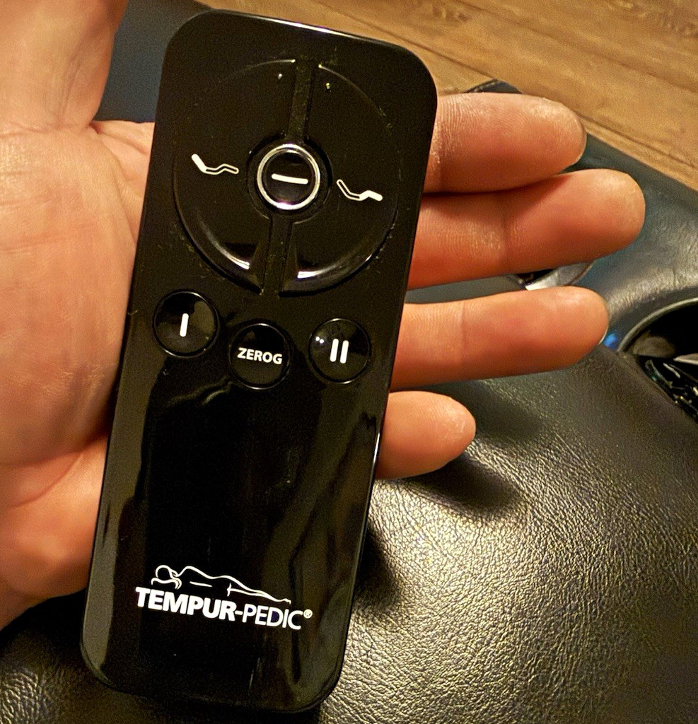 Tempur-Pedic Wireless Bed Remote Control, Black Plastic, Adjustable Base