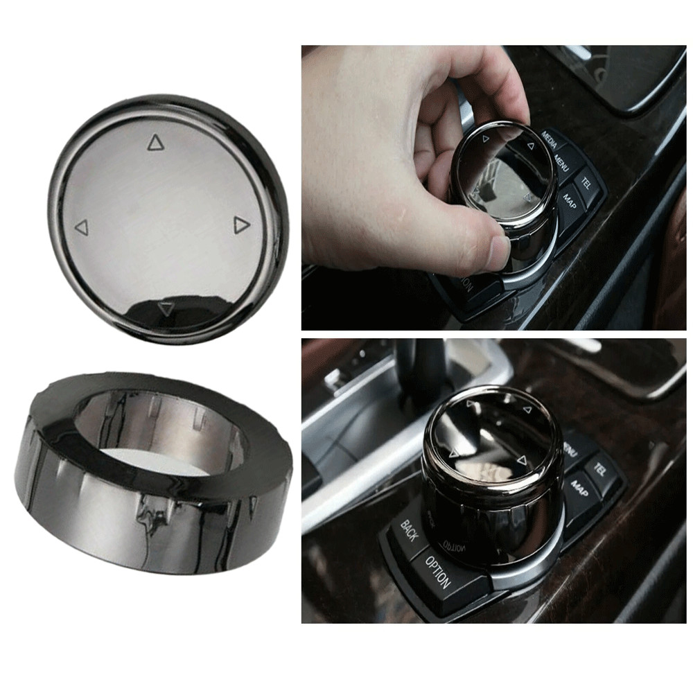 One Ceramic Black IDrive Multimedia Knob Cover For BMW X1 X3 X4 X5 X6 1 2 3 5 7