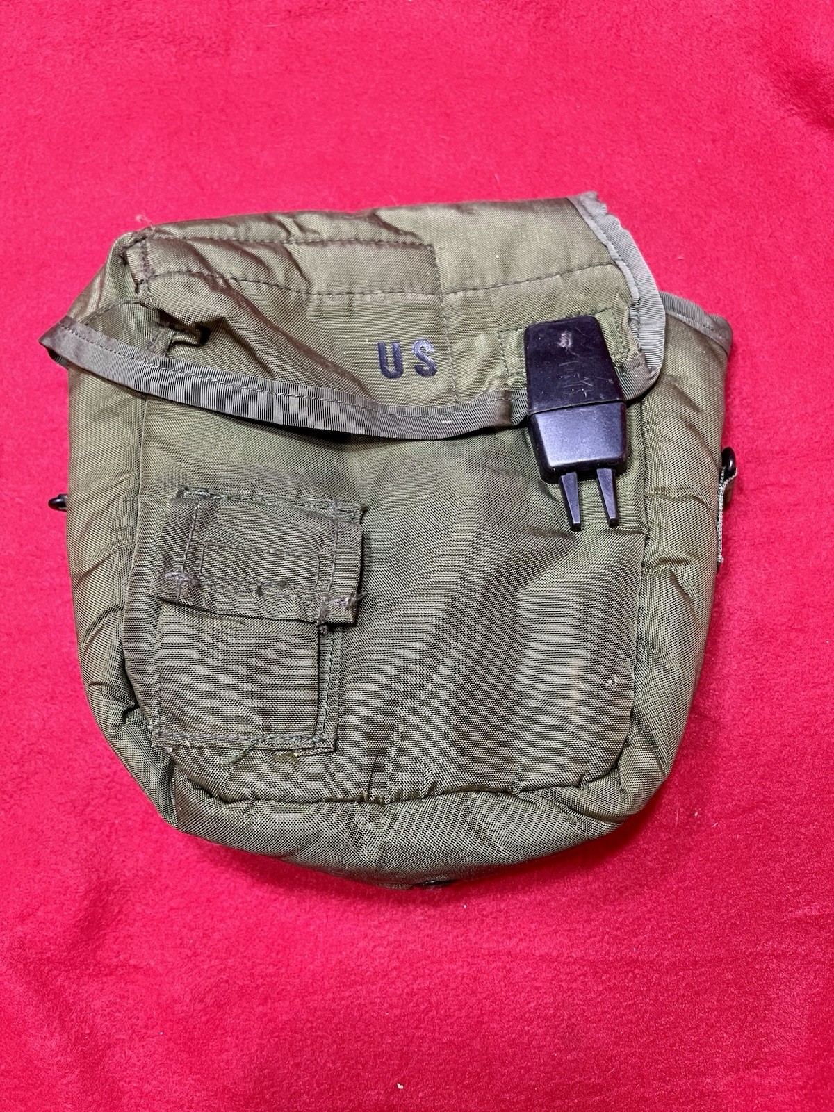 US ARMY 2 Quart Canteen Cover Pouch Insulated OD Green Military ALICE