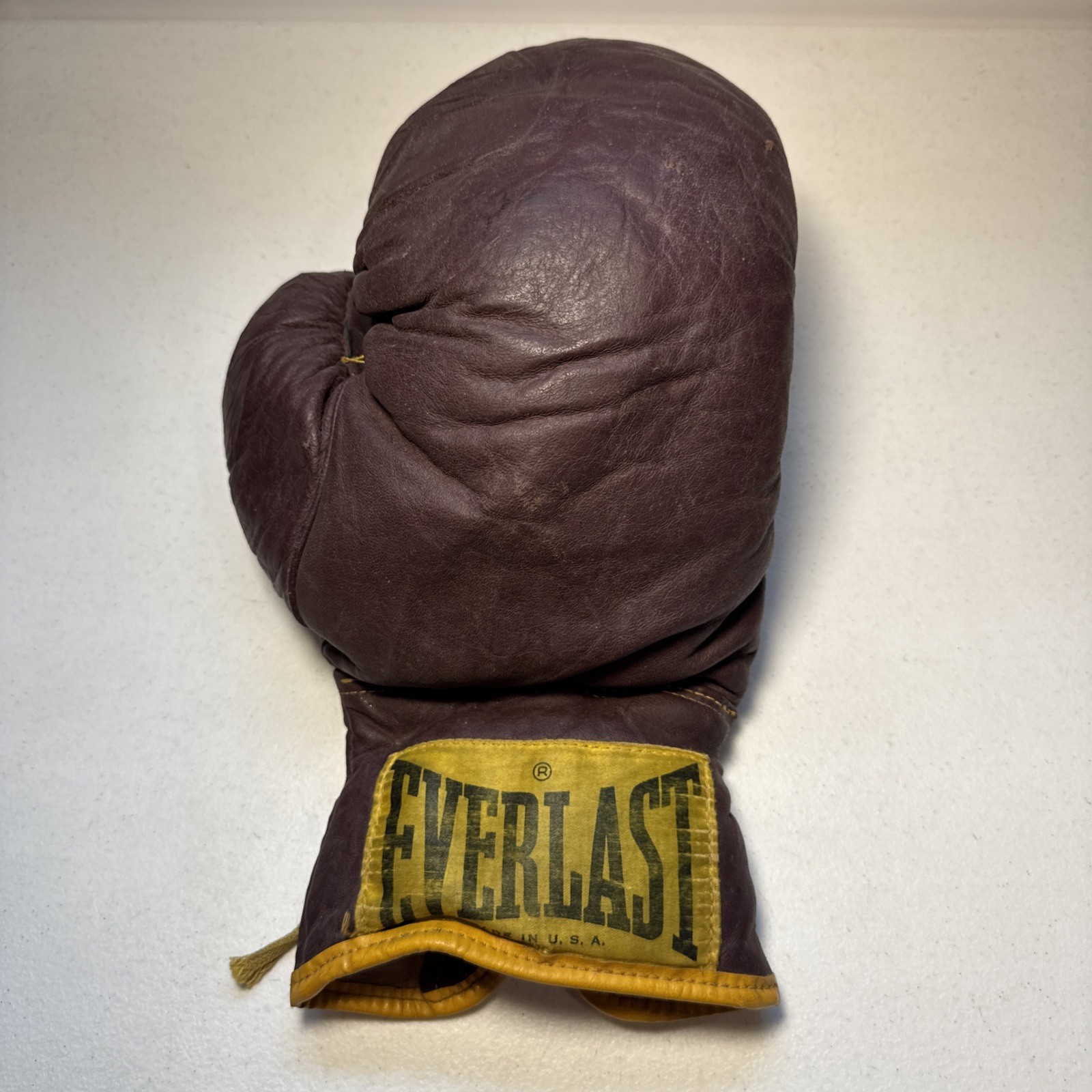 Everlast Vintage Boxing Glove (Right) Official Leather Lace-Up 14oz
