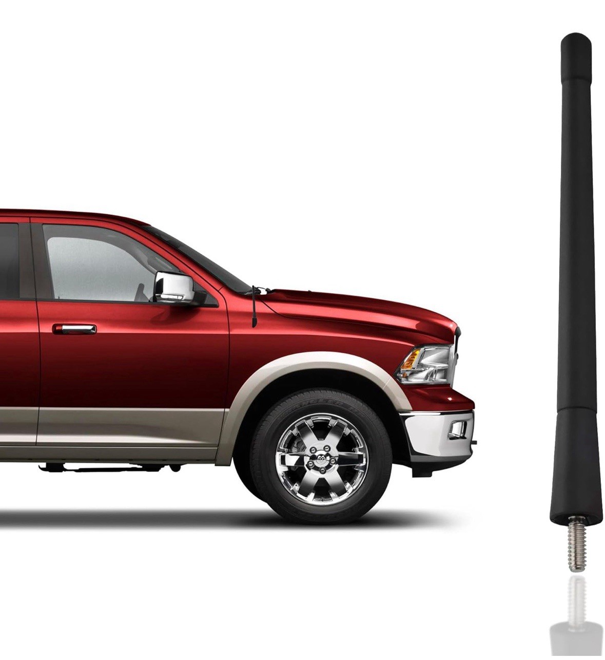 Antenna Mast for Dodge RAM (2009-2021) - Black 6.5 Inch Highly Durable Premium