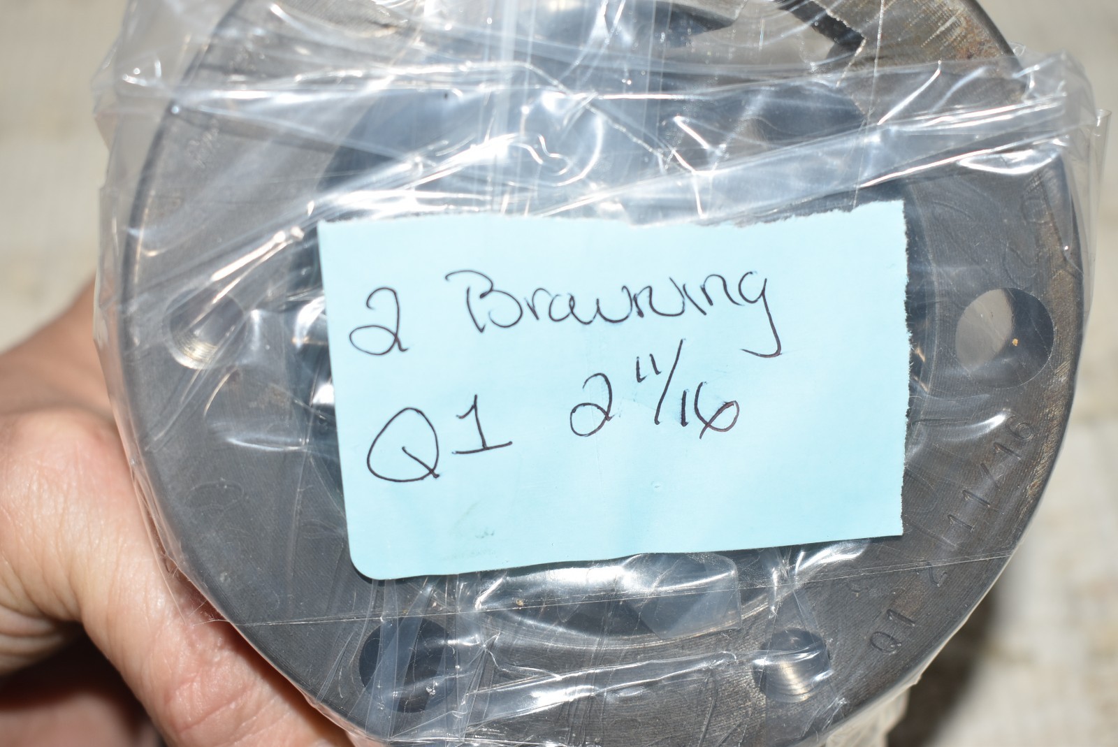 2 Browning Q1 Split Taper Bushing with a 2-11/16" bore